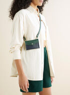 Mini sac à goussets latéraux en accordéon en cuir Cervino