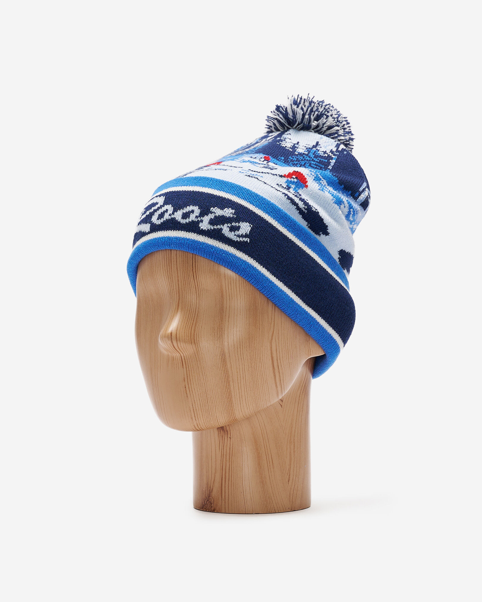 Tuque en tricot intarsia Hockey