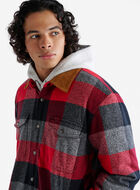 Blouson à carreaux Park avec doublure en sherpa