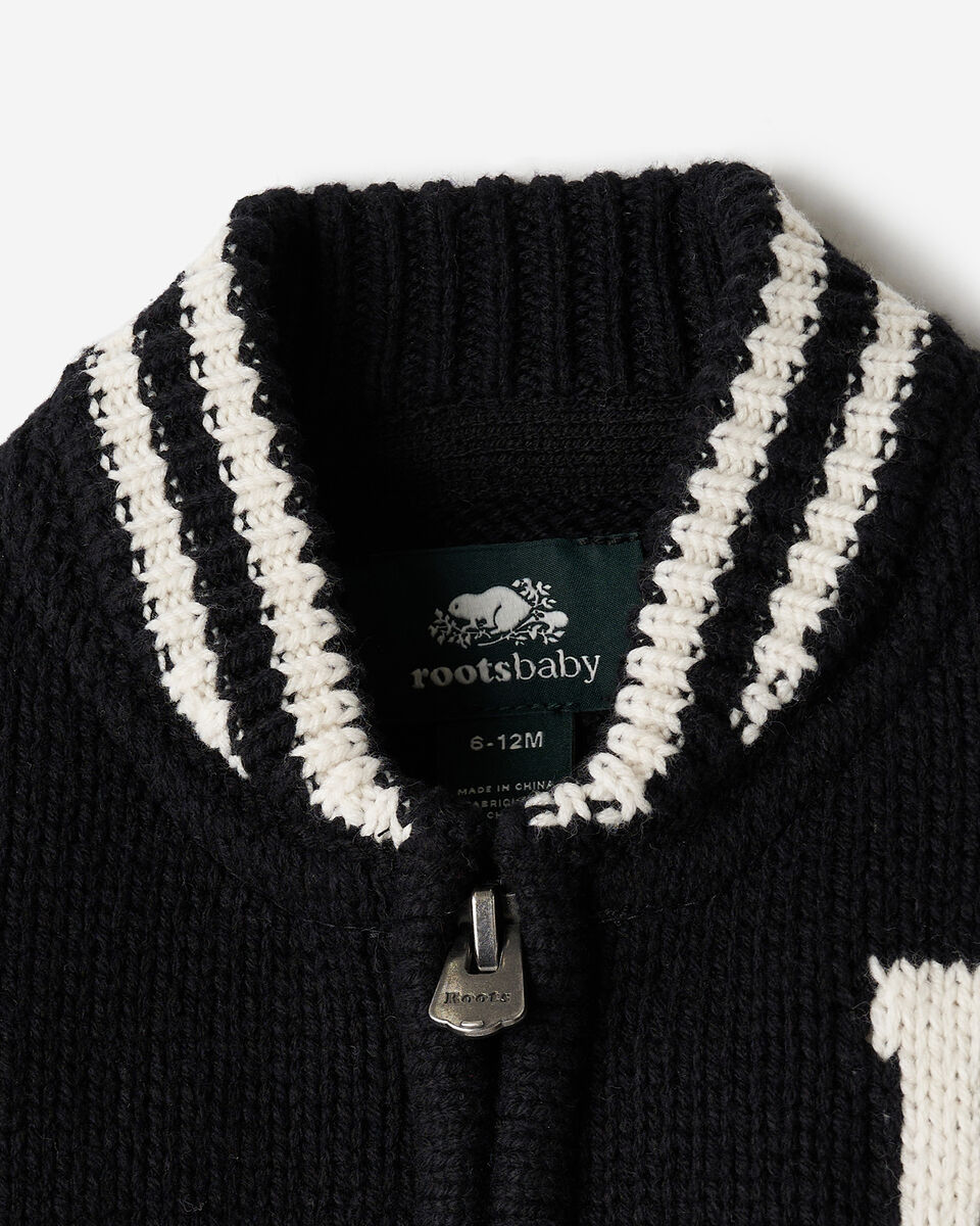 Baby Roots Knit Varsity Jacket