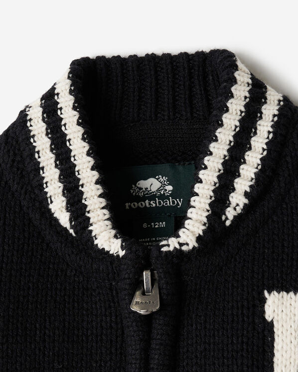 Baby Roots Knit Varsity Jacket