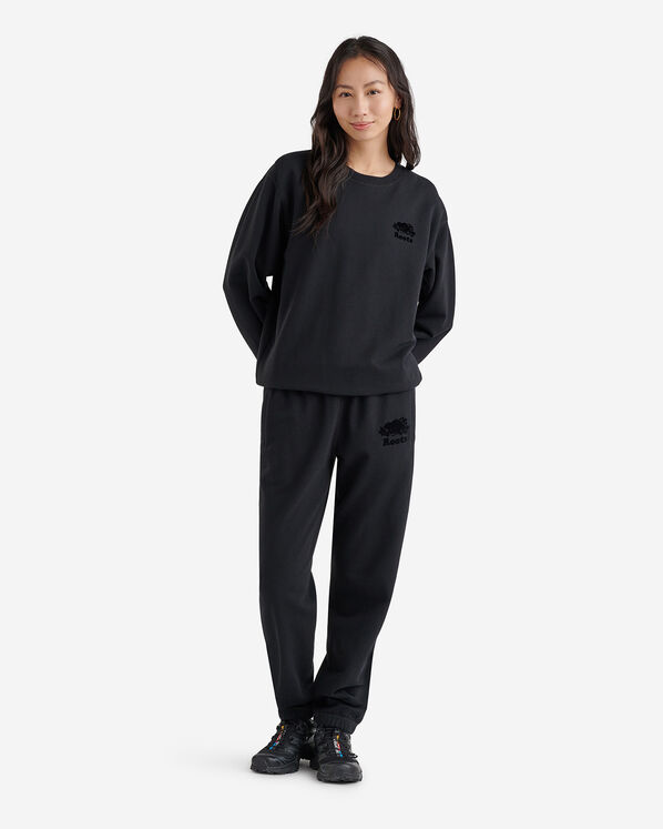 Chandail ample à col rond en molleton de coton bio Cooper