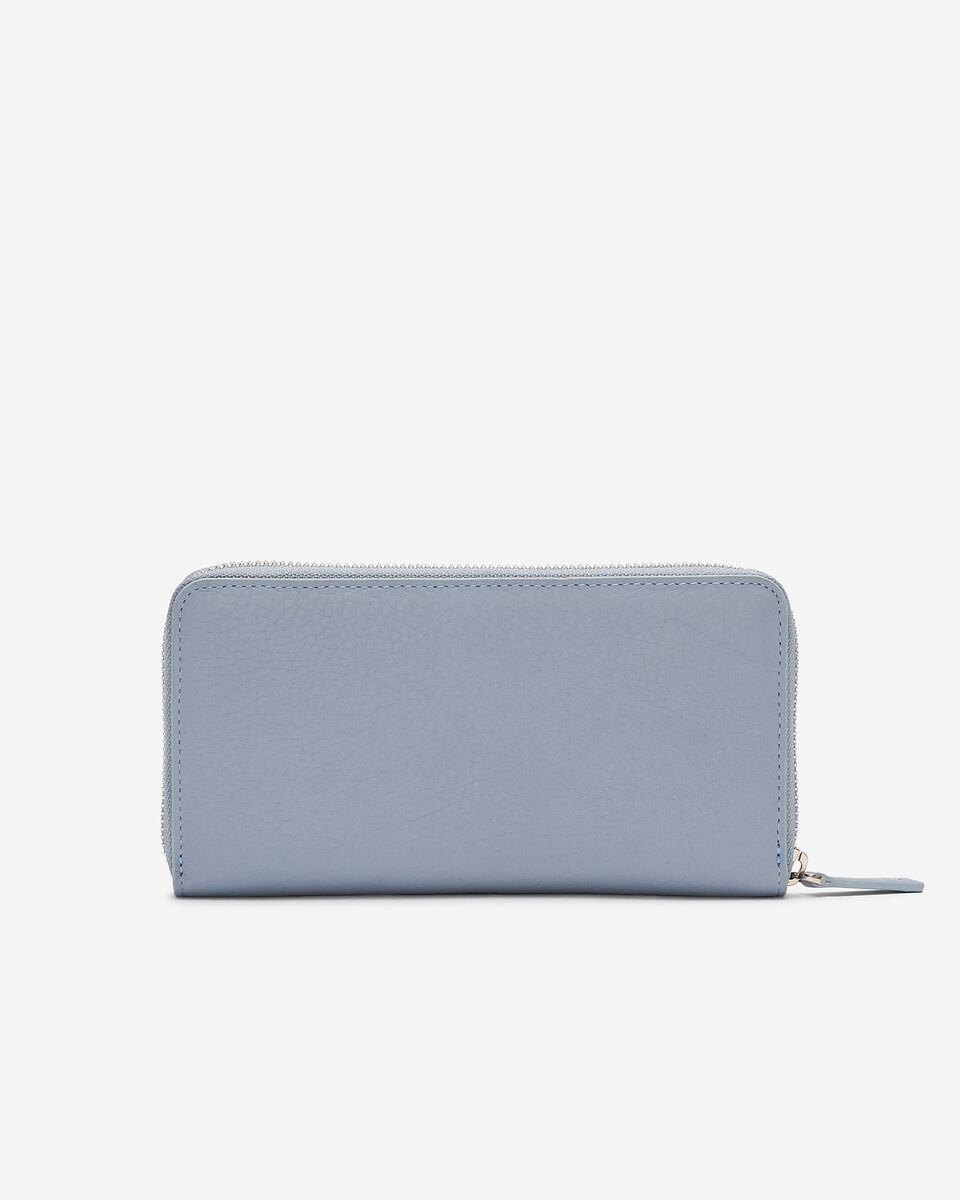 Zip Around Clutch Cloud