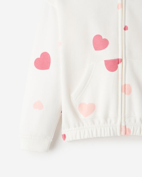 Chandail &agrave; capuchon et glissi&egrave;re douillet Amour Ourson pour tout-petits