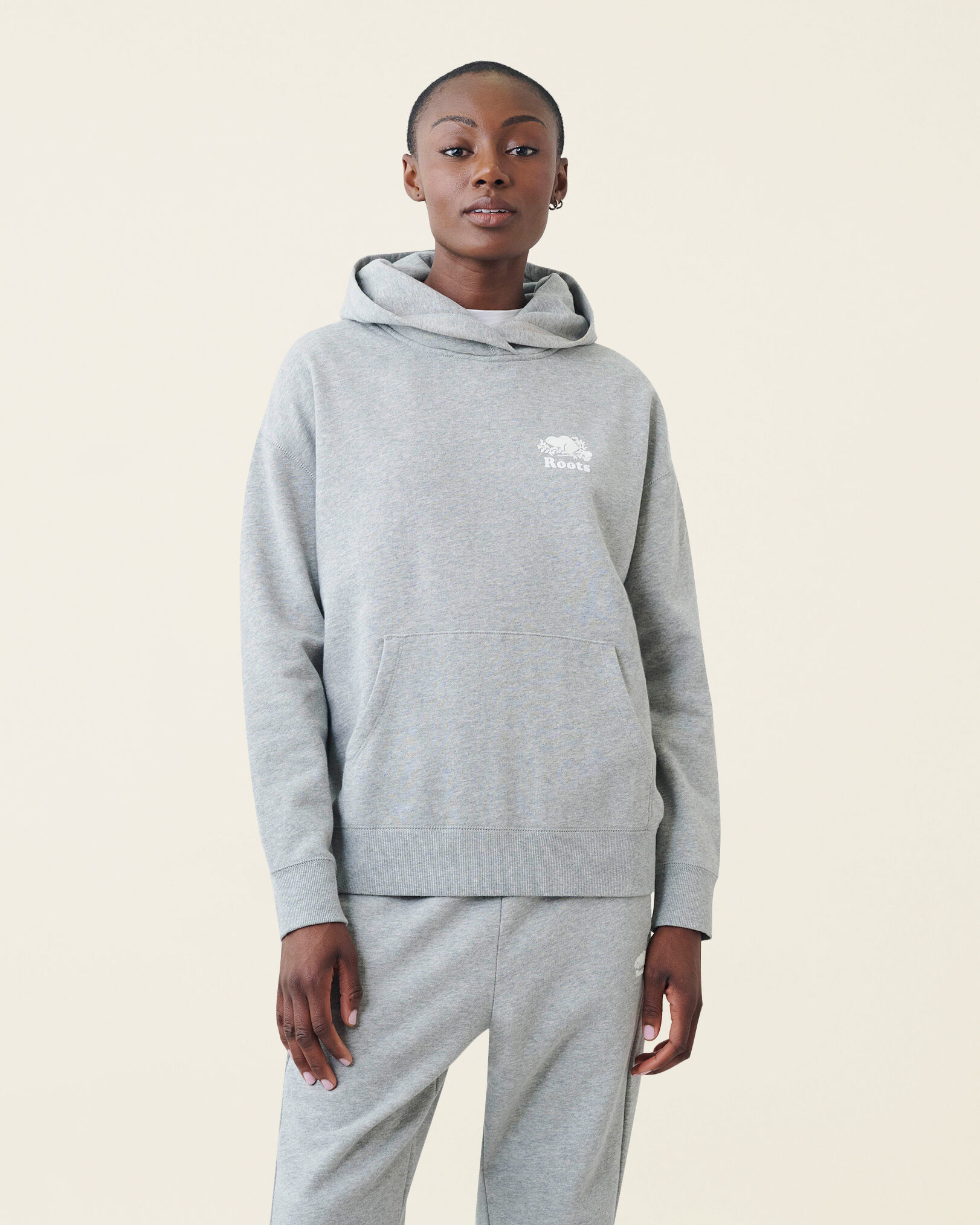 Roots white hoodie outlet