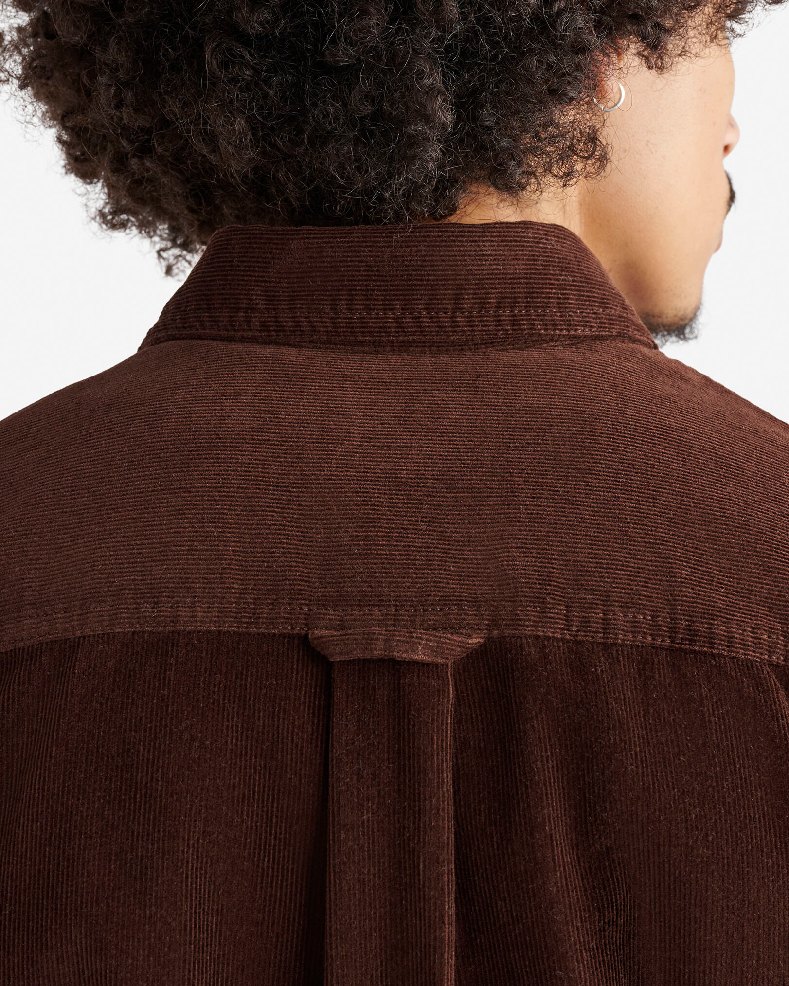 Chemise de travail en velours côtelé