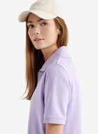 Robe &agrave; manches courtes et demi-glissi&egrave;re en jersey bouclette Cooper