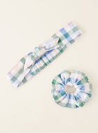 Kids Gingham Hair Set