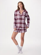 Short de pyjama &agrave; carreaux pour femme