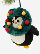 Wreath Penguin Ornament