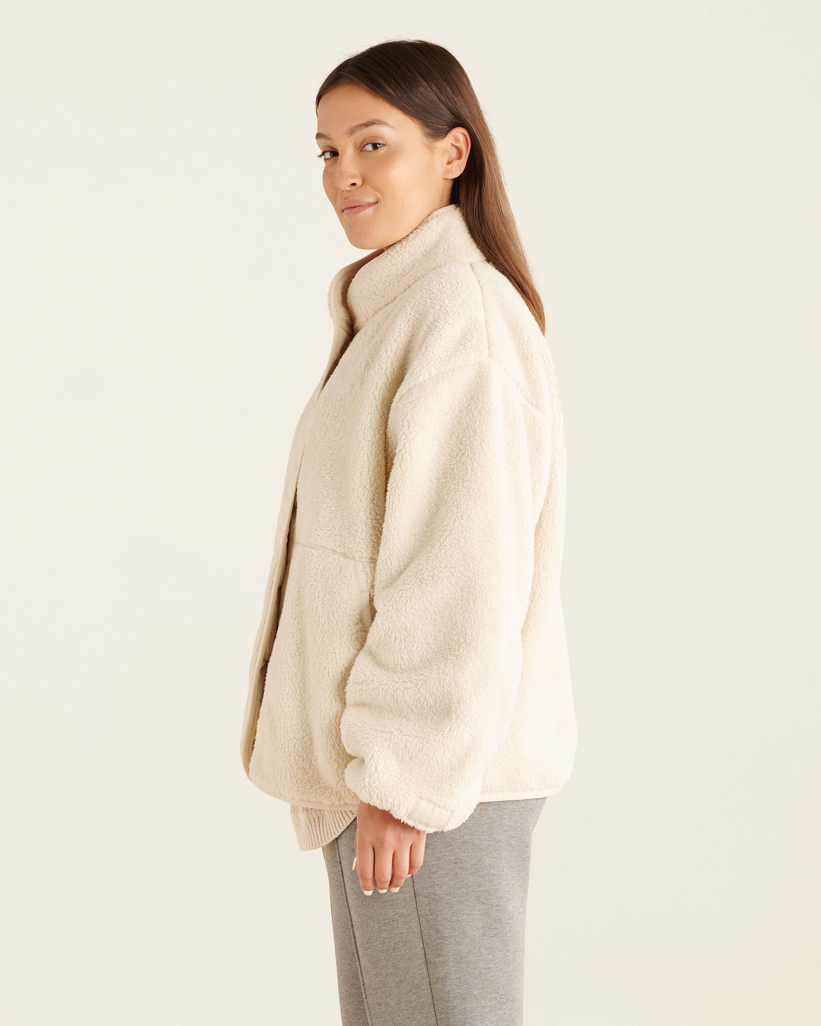 Fleece discount jacket sherpa