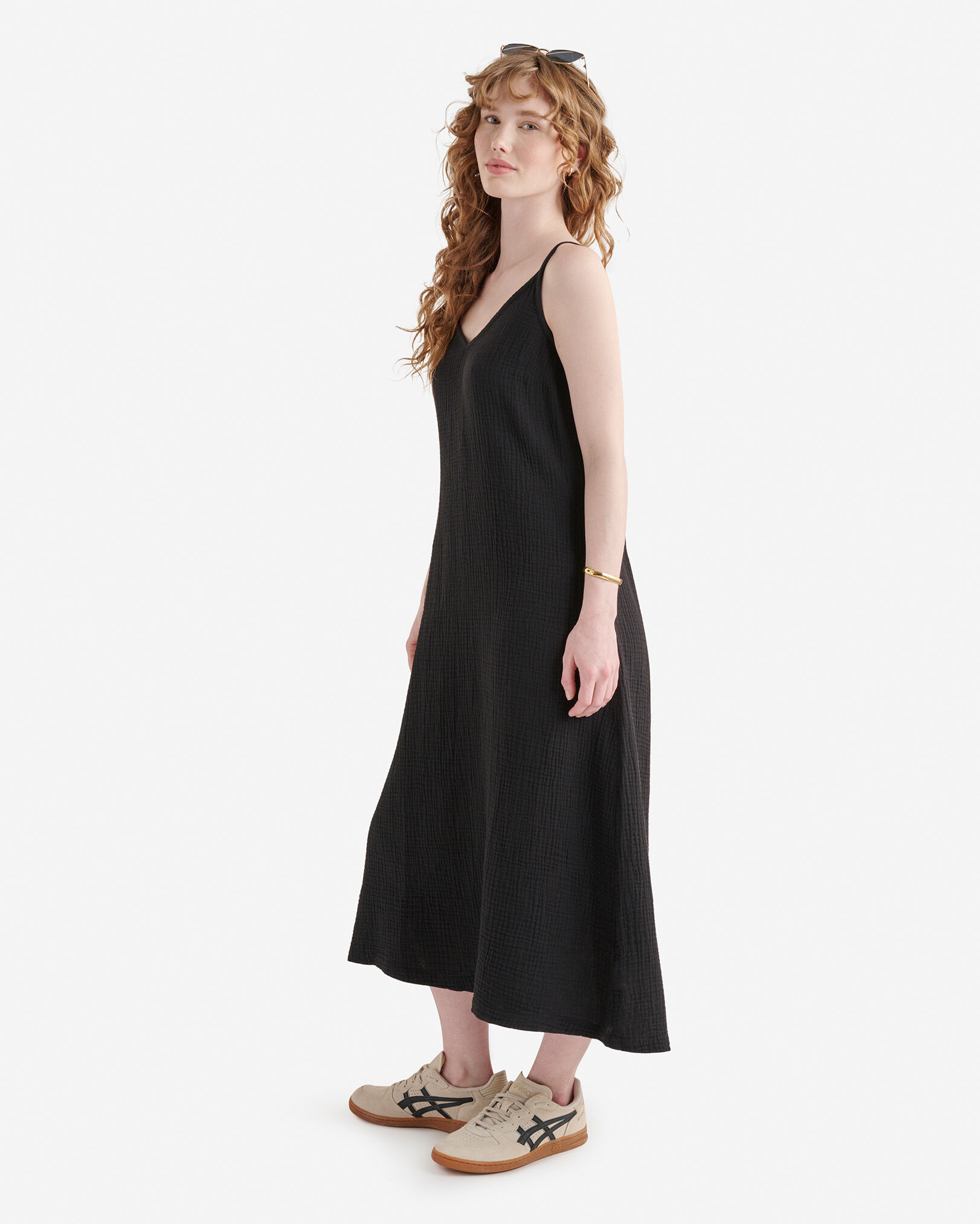 Isla Cotton Gauze Slip Dress