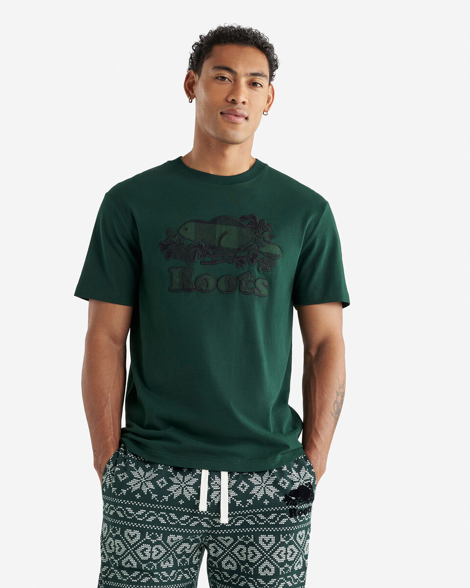 T-shirt Cooper à carreaux pour hommes