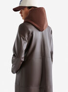 Womens Leather Trench Lake