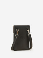 Sac &agrave; bandouli&egrave;re &agrave; goussets lat&eacute;raux en accord&eacute;on pour t&eacute;l&eacute;phone en cuir Cervino