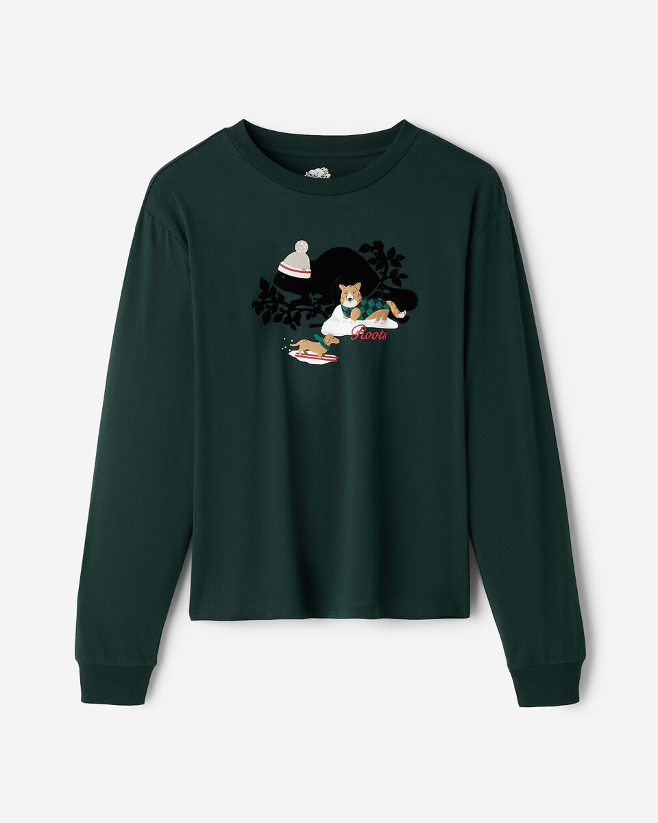 Womens Holiday Cooper Long Sleeve T-Shirt