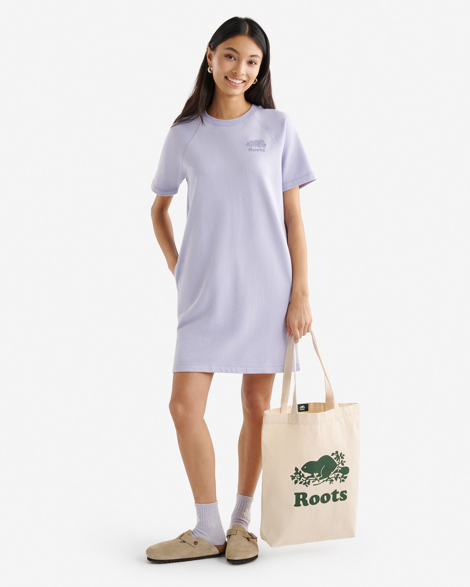 Organic Cooper Short Sleeve Sweat Dress