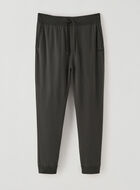 Pantalon en jersey bouclette et mélange modal