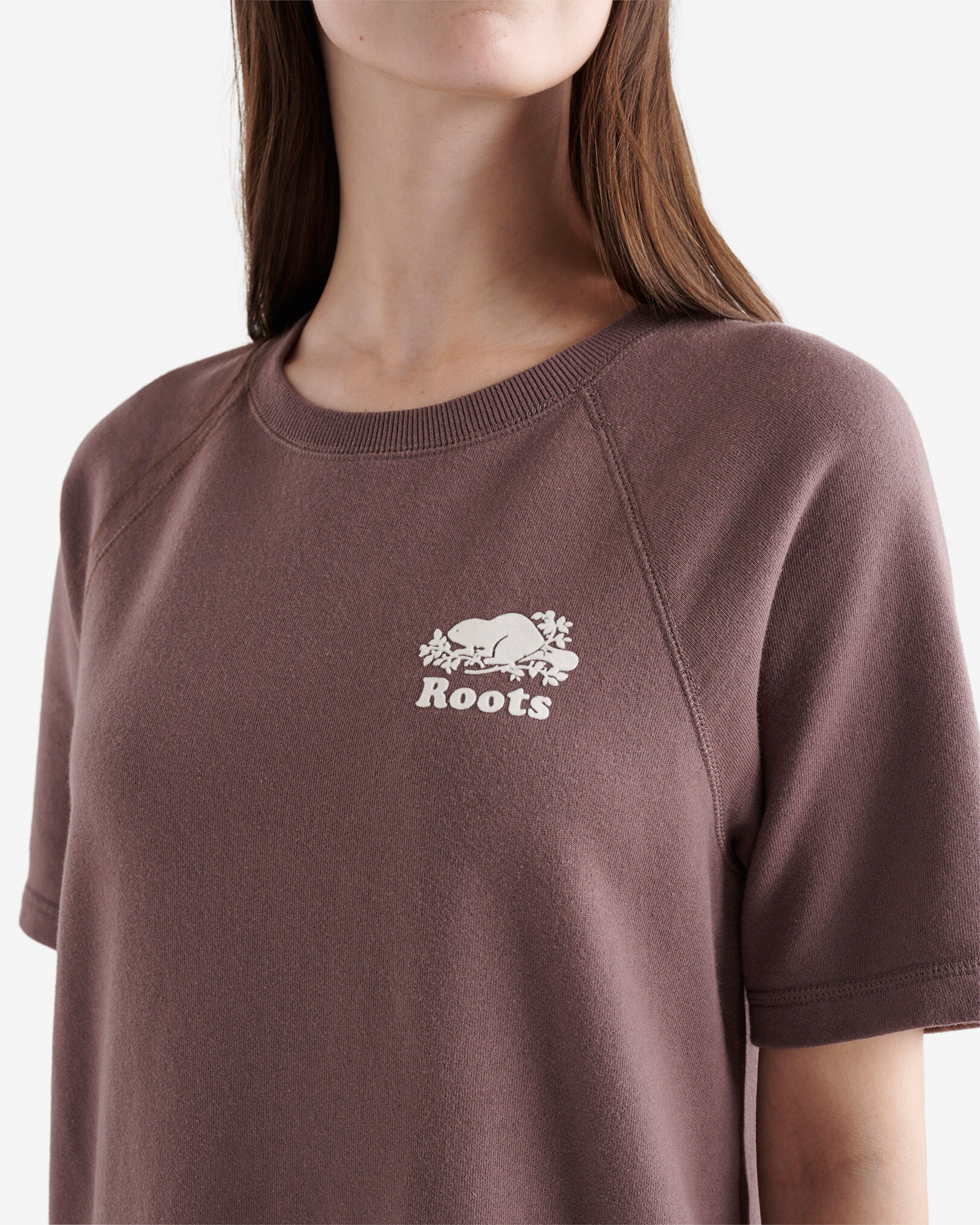 Organic Cooper Short Sleeve Sweat Dress