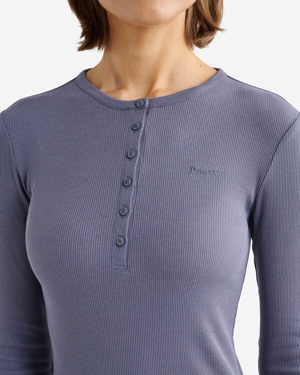 Roam Rib Fitted Long Sleeve Henley