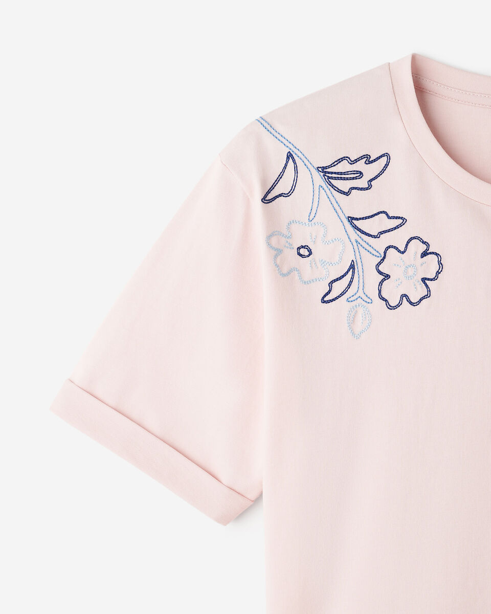 T-shirt motif floral Roots pour femme