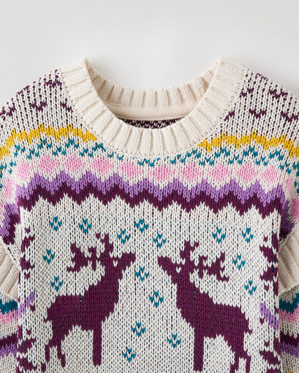 Toddler Girls Fair Isle Sweater Dress