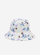 Chapeau style p&ecirc;cheur r&eacute;versible floral