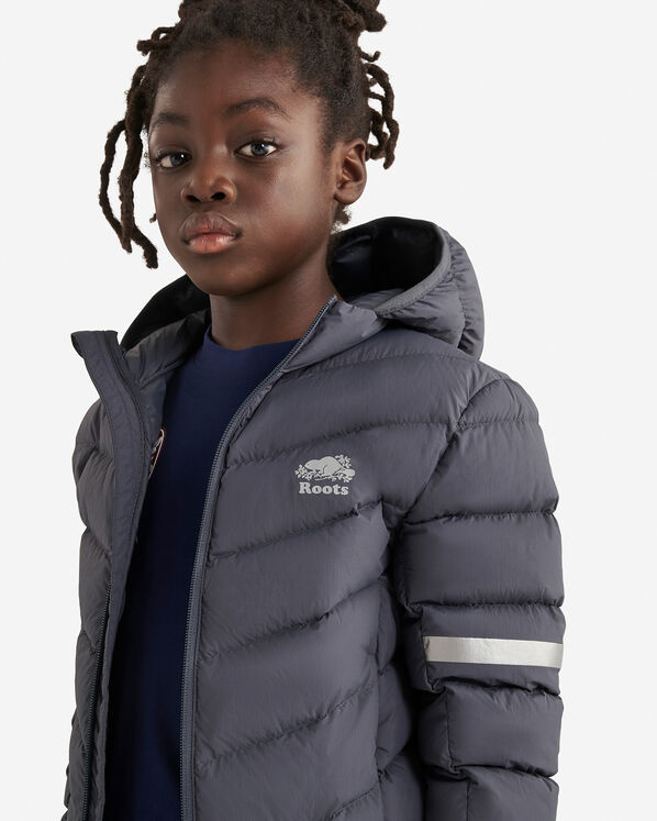 Blouson compressible en duvet Roots pour enfants Blouson compressible en duvet Roots pour enfants
