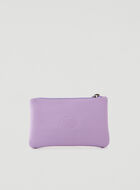 Pochette moyenne à glissière en cuir Cervino