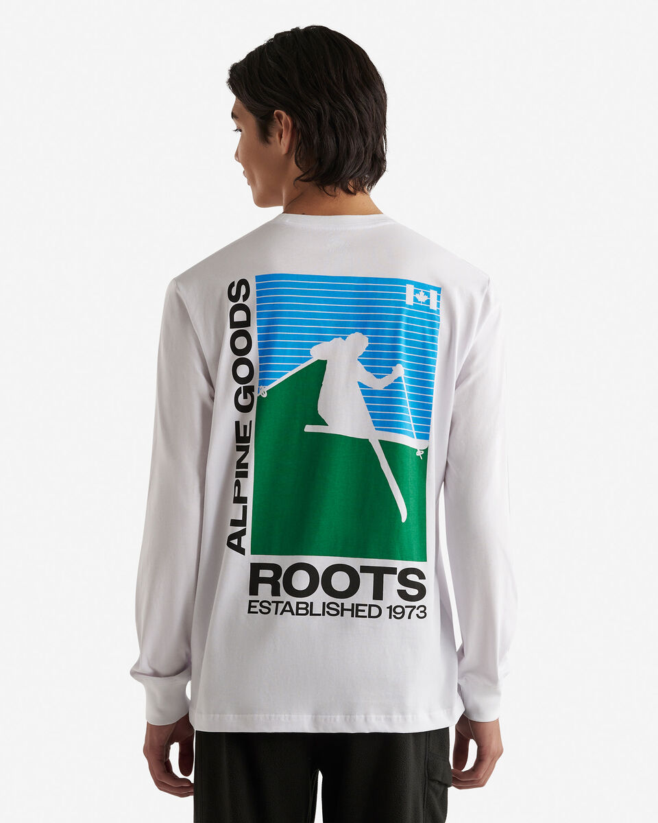 T-shirt à manches longues rétro alpin pour homme