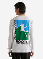 T-shirt à manches longues rétro alpin pour homme