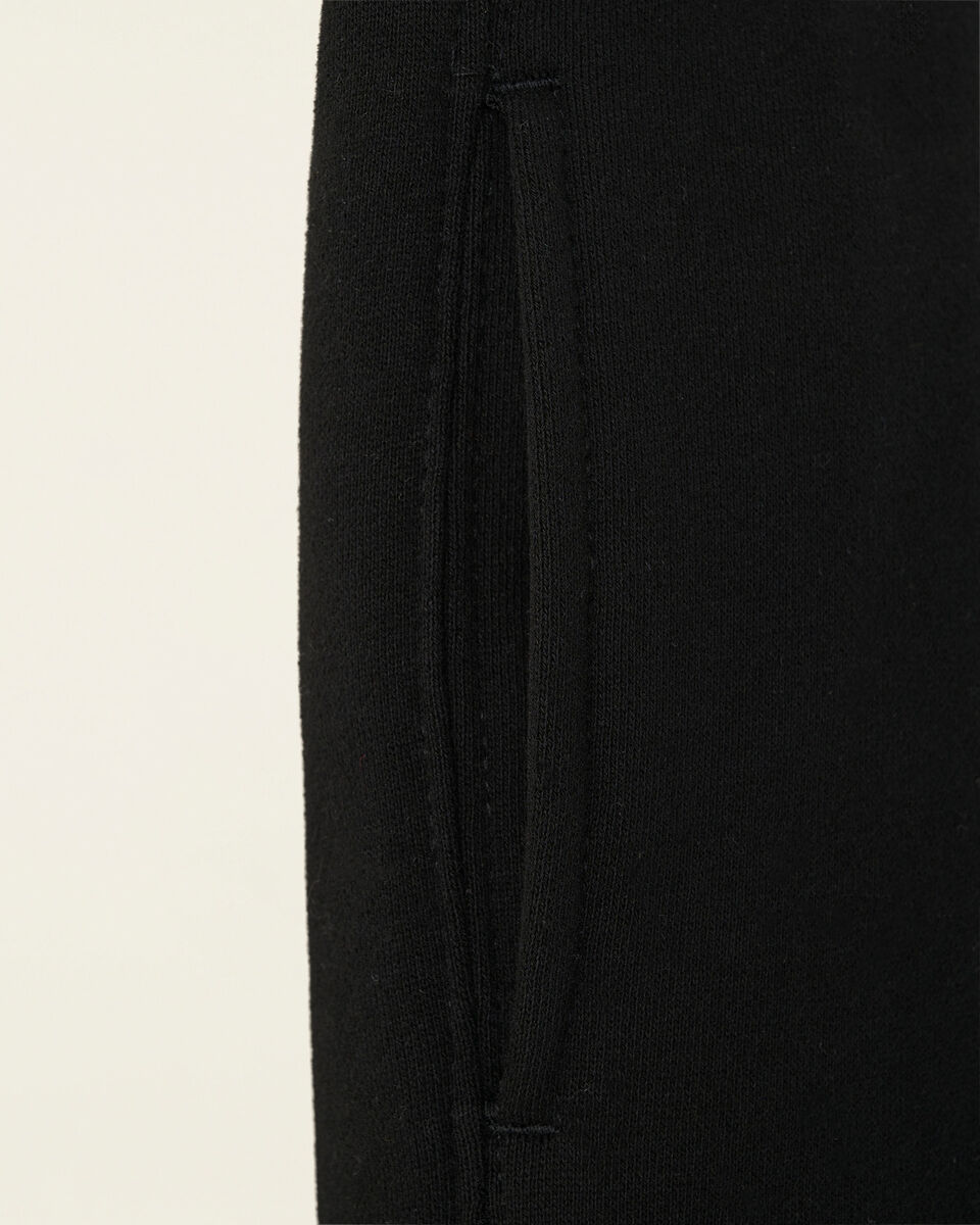 Pantalon ajusté à cheville côtelée en molleton de coton bio pour fille