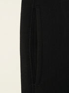 Pantalon ajusté à cheville côtelée en molleton de coton bio pour fille