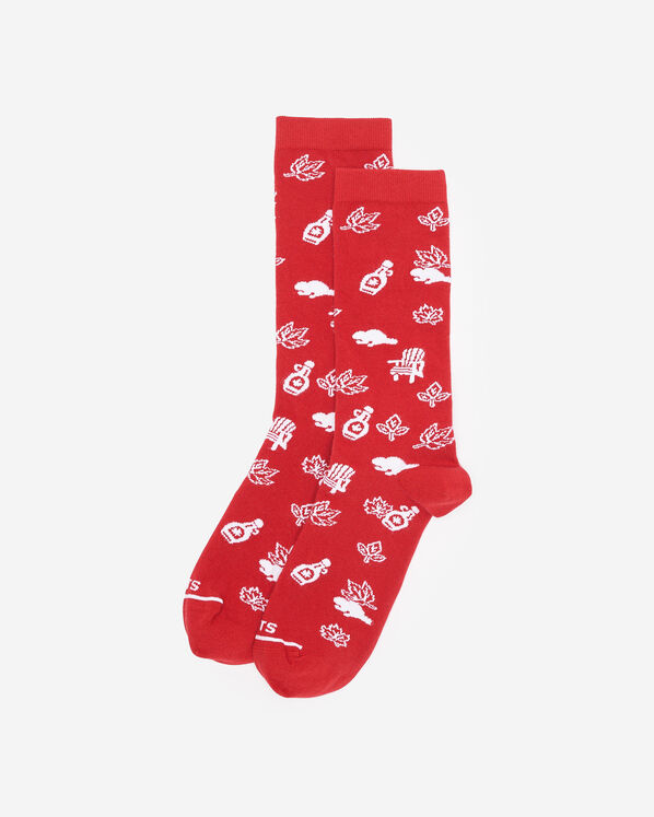 Adult Canada Day Print Sock