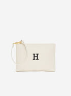 Monogram Wristlet Ivory