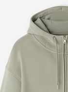 Chandail &agrave; capuchon temp&ecirc;te et glissi&egrave;re en molleton Nuage