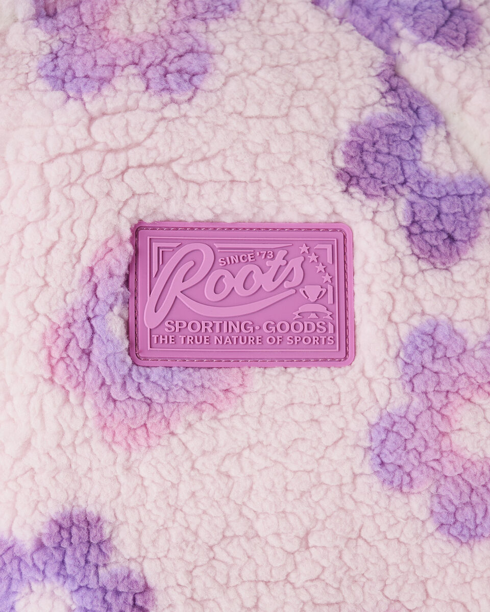 Blouson en mouton &agrave; motif floral pour filles