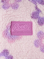 Blouson en mouton &agrave; motif floral pour filles