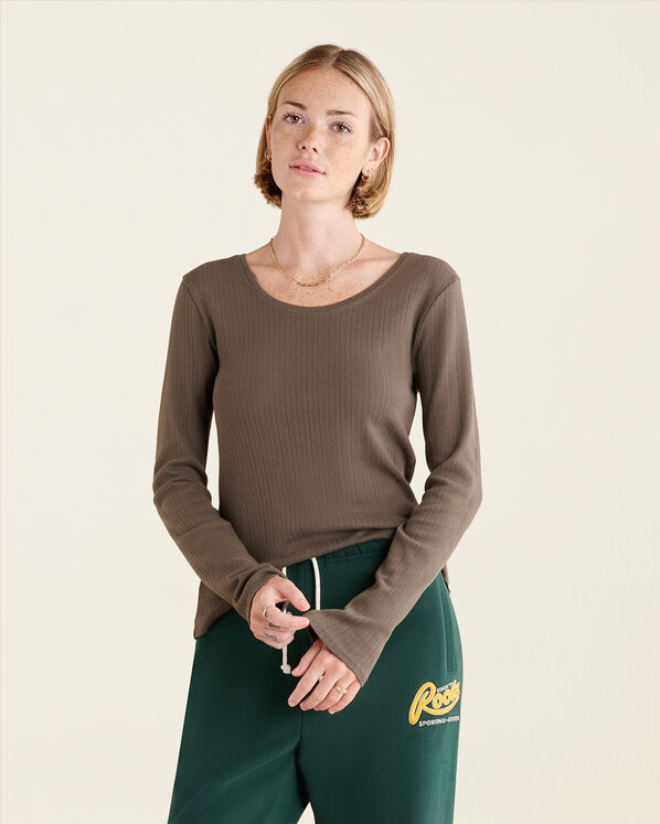 Emilie Pointelle Long Sleeve Top