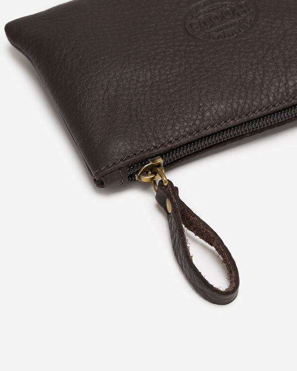 Pochette moyenne &agrave; glissi&egrave;re en cuir Nuage
