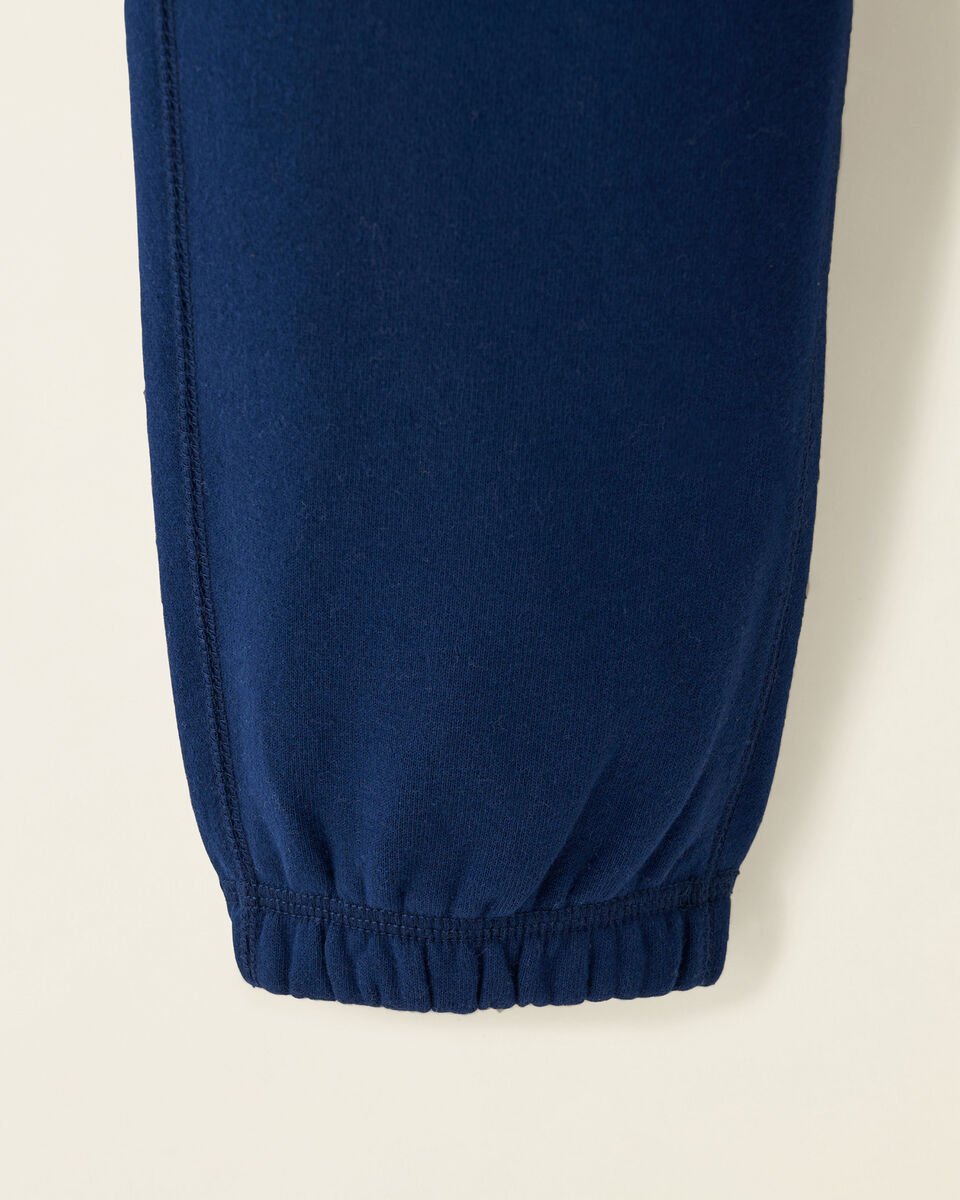 Pantalon en molleton de coton bio à taille haute Cooper