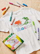 T-shirt personnalisable à colorier Cooper pour enfants