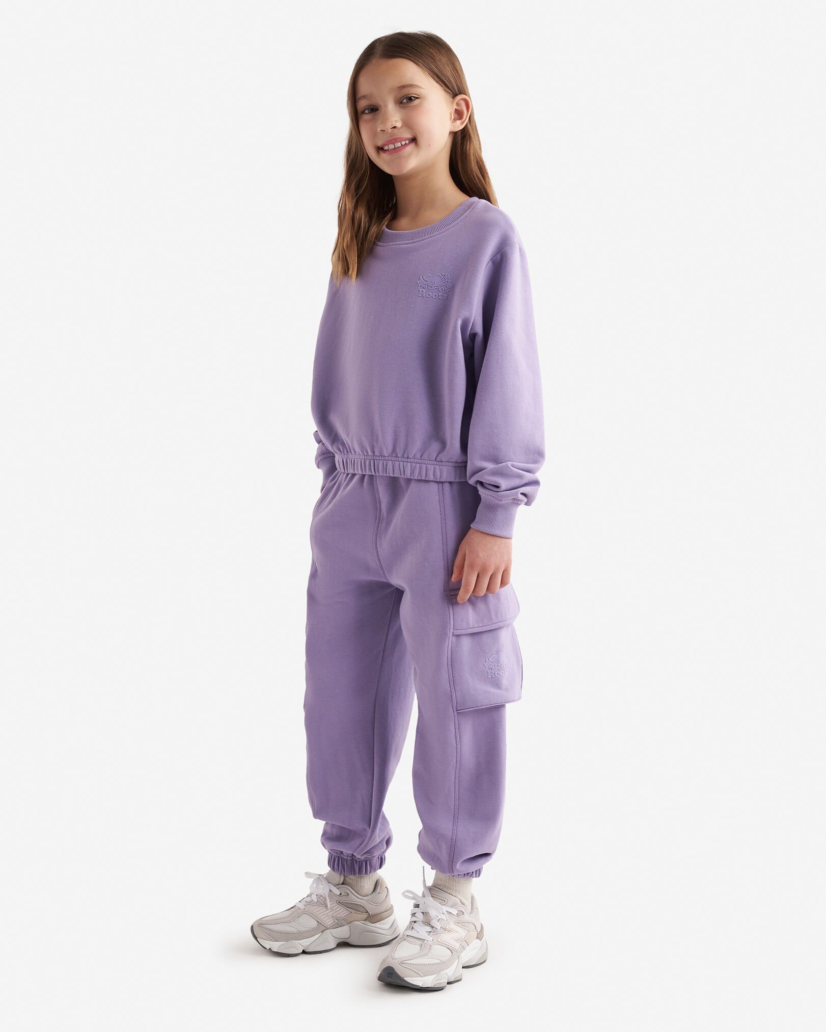 Girls Cozy Cinched Crew Sweatshirt