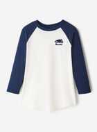 T-shirt style baseball Cooper en coton bio pour femme