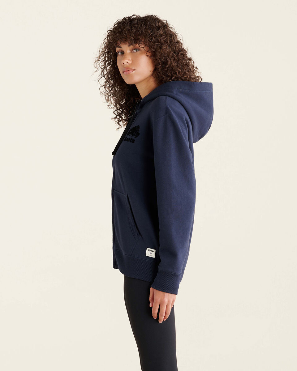 Chandail original &agrave; capuchon et glissi&egrave;re en coton bio non genr&eacute;