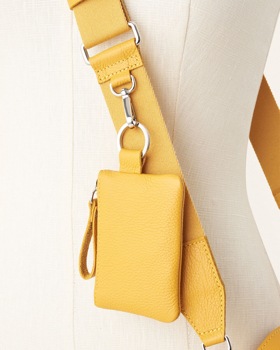 Pochette à glissière en cuir Cervino