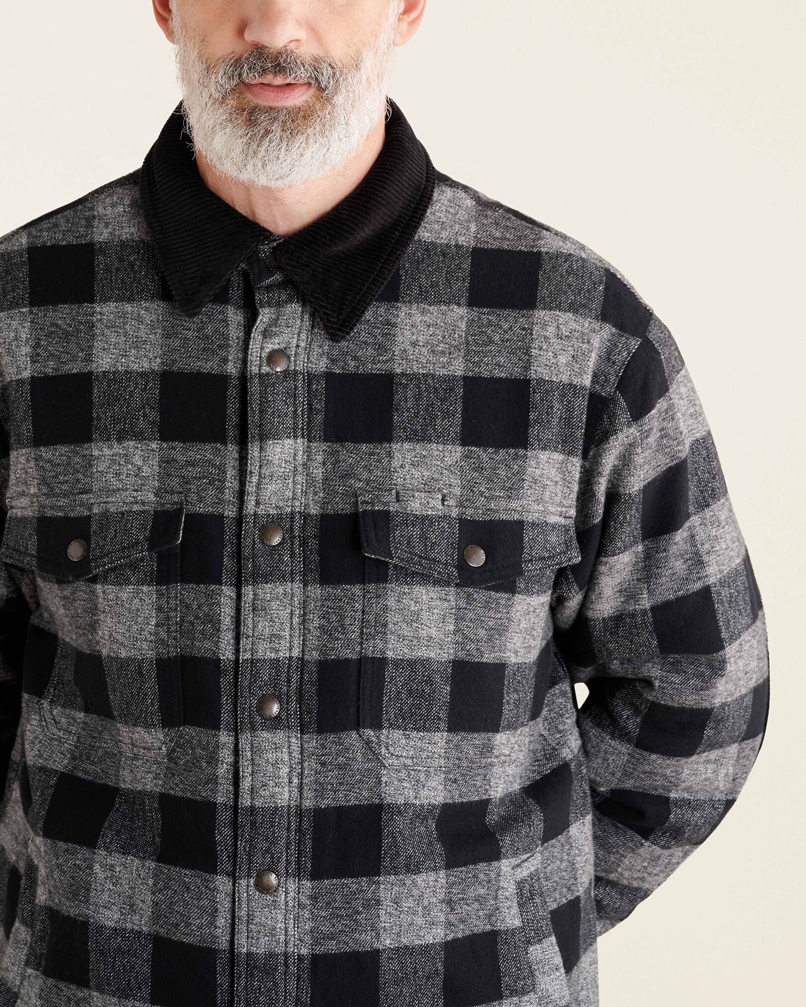 Plaid jacket with fleece lining on sale