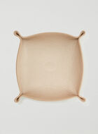 Large Leather Tray Metallic