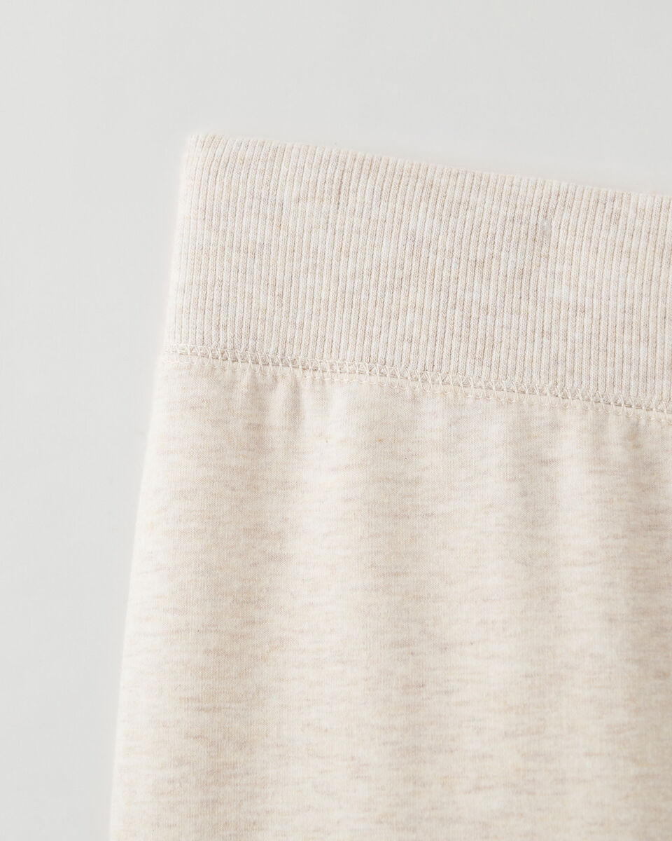Legging douillet à cheville côtelée en coton bio Cooper
