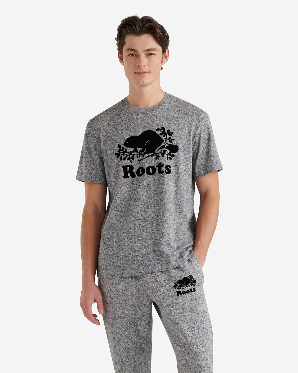 Roots Mens Organic Cooper Beaver T-Shirt. 1